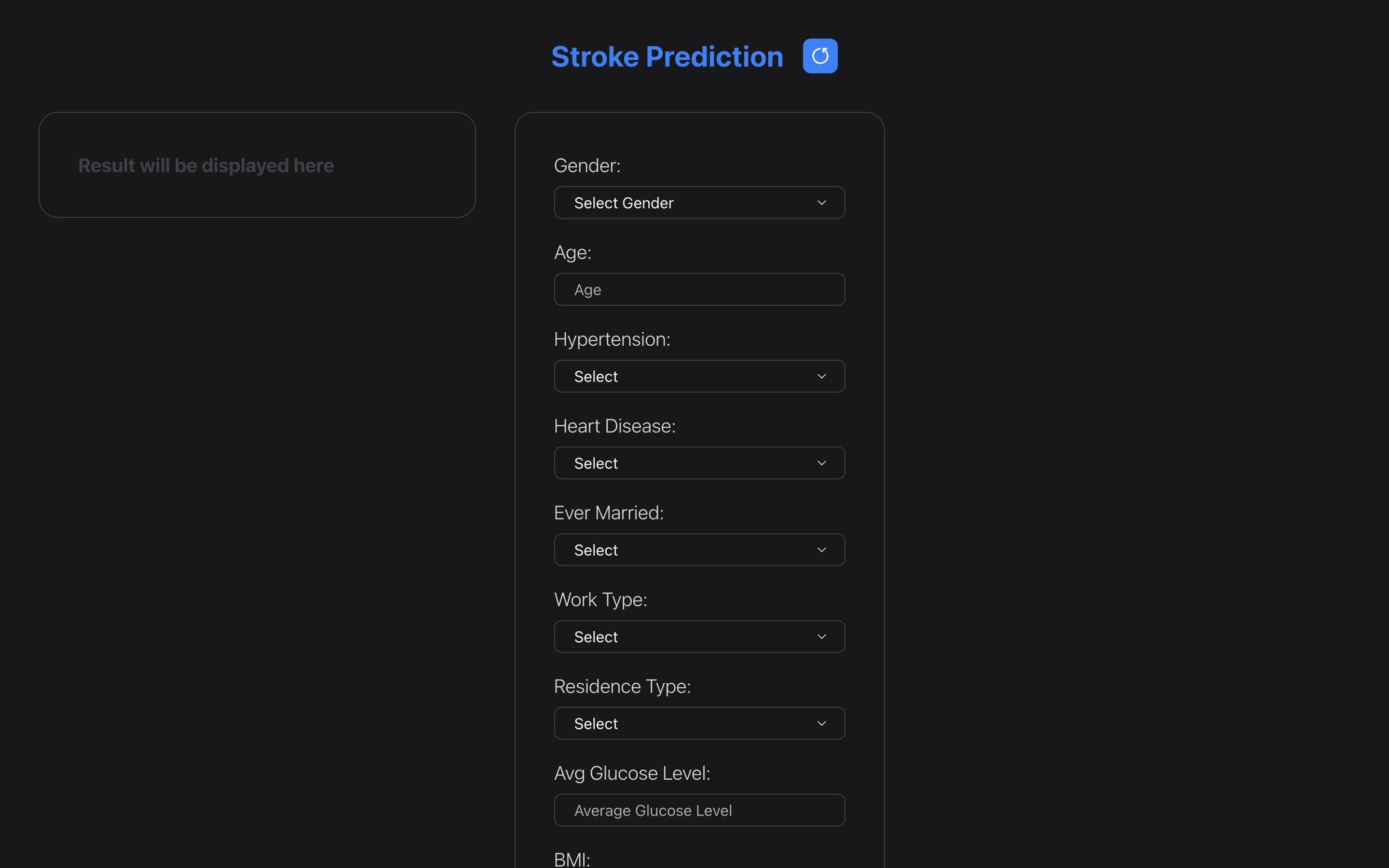 Stroke Prediction App